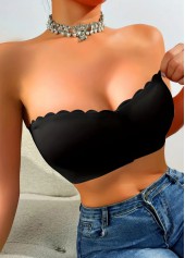 Black Seamless Push Up Bandeau Bra | thumb picture 