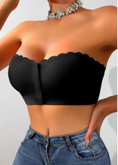Black Seamless Push Up Bandeau Bra | thumb picture 