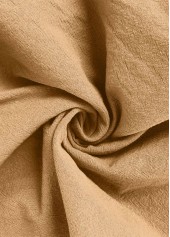 Light Camel Straight Leg Elastic Waist High Waisted Pants | thumb picture 