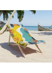 Multi Color Plants Print Beach Blanket | thumb picture 