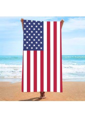 American Flag Multi Color Beach Blanket | thumb picture 