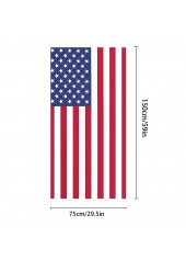 American Flag Multi Color Beach Blanket | thumb picture 