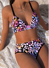 Mid Waisted Leopard Multi Color Bikini Set | thumb picture 