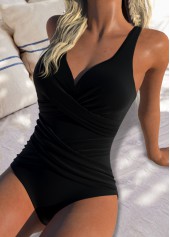 Black High Elasticity One Piece Swimwear | thumb picture 