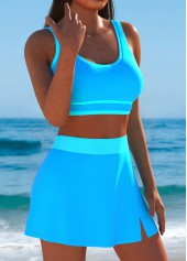 High Waisted Sky Blue Bikini Set | thumb picture 