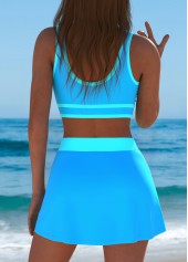 High Waisted Sky Blue Bikini Set | thumb picture 