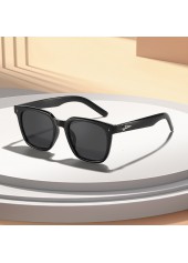 Black Plastic Star Design Square Sunglasses