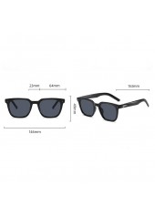 Black Plastic Star Design Square Sunglasses | thumb picture 