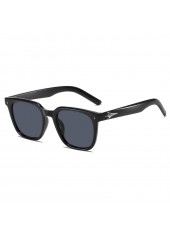 Black Plastic Star Design Square Sunglasses | thumb picture 