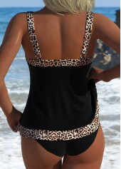 Mid Waisted Leopard Black Tankini Set | thumb picture 