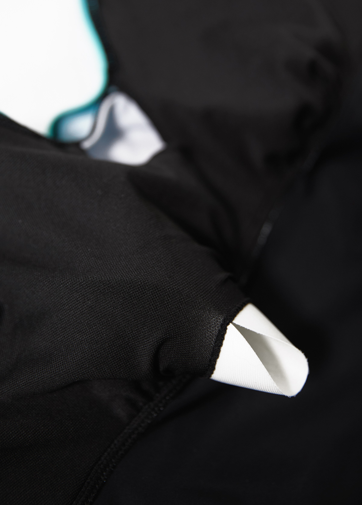 Drawstring Ombre Cyan One Piece Swimdress | picture 