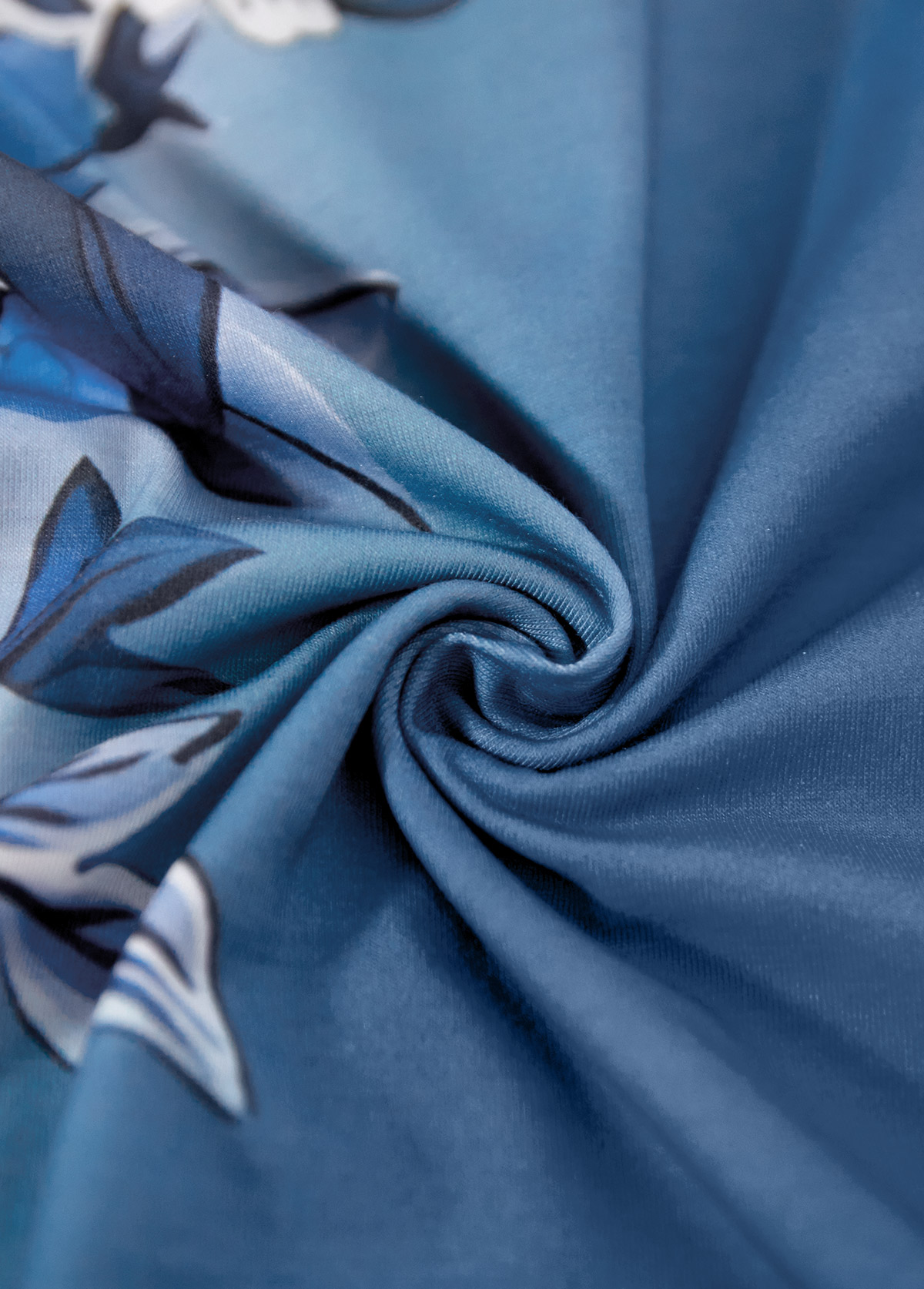 White Cut Out Floral Print Short Sleeve T Shirt | picture 