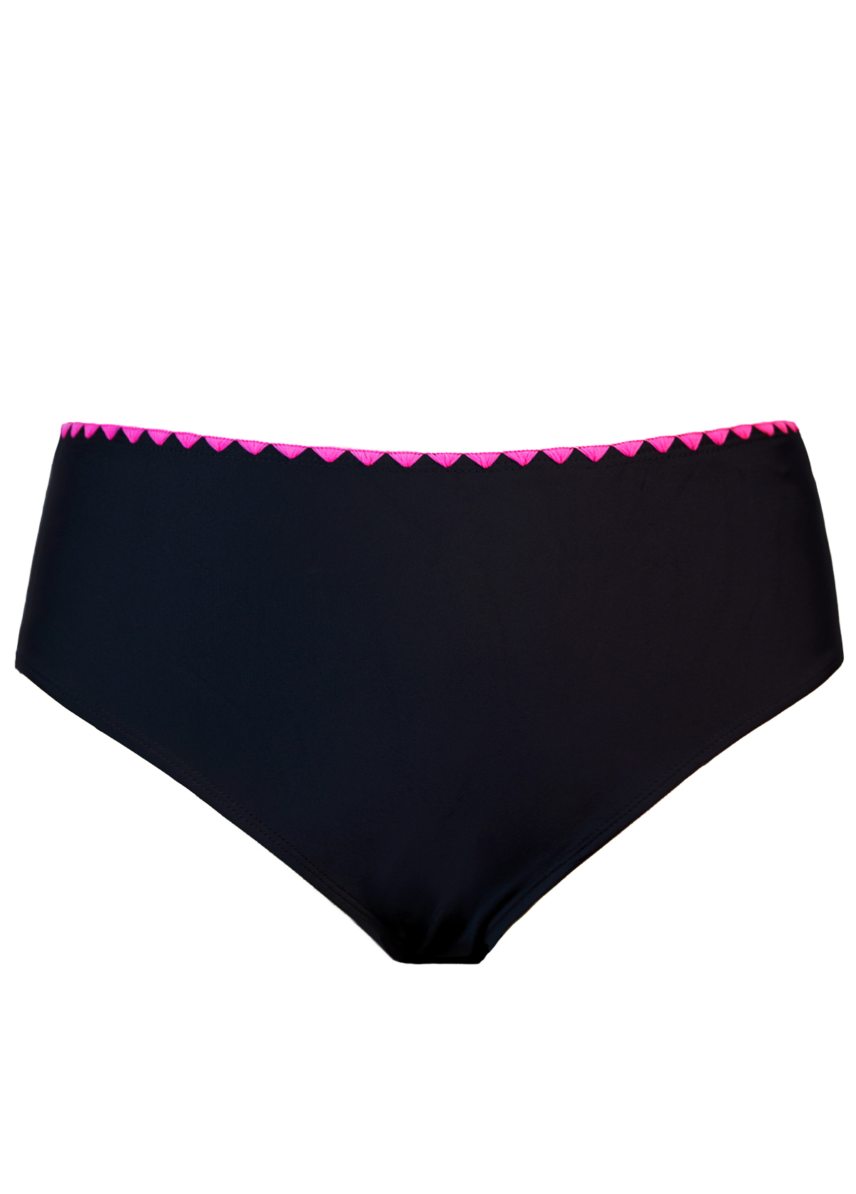 Jacquard Mid Waisted Hot Pink Tankini Set | picture 