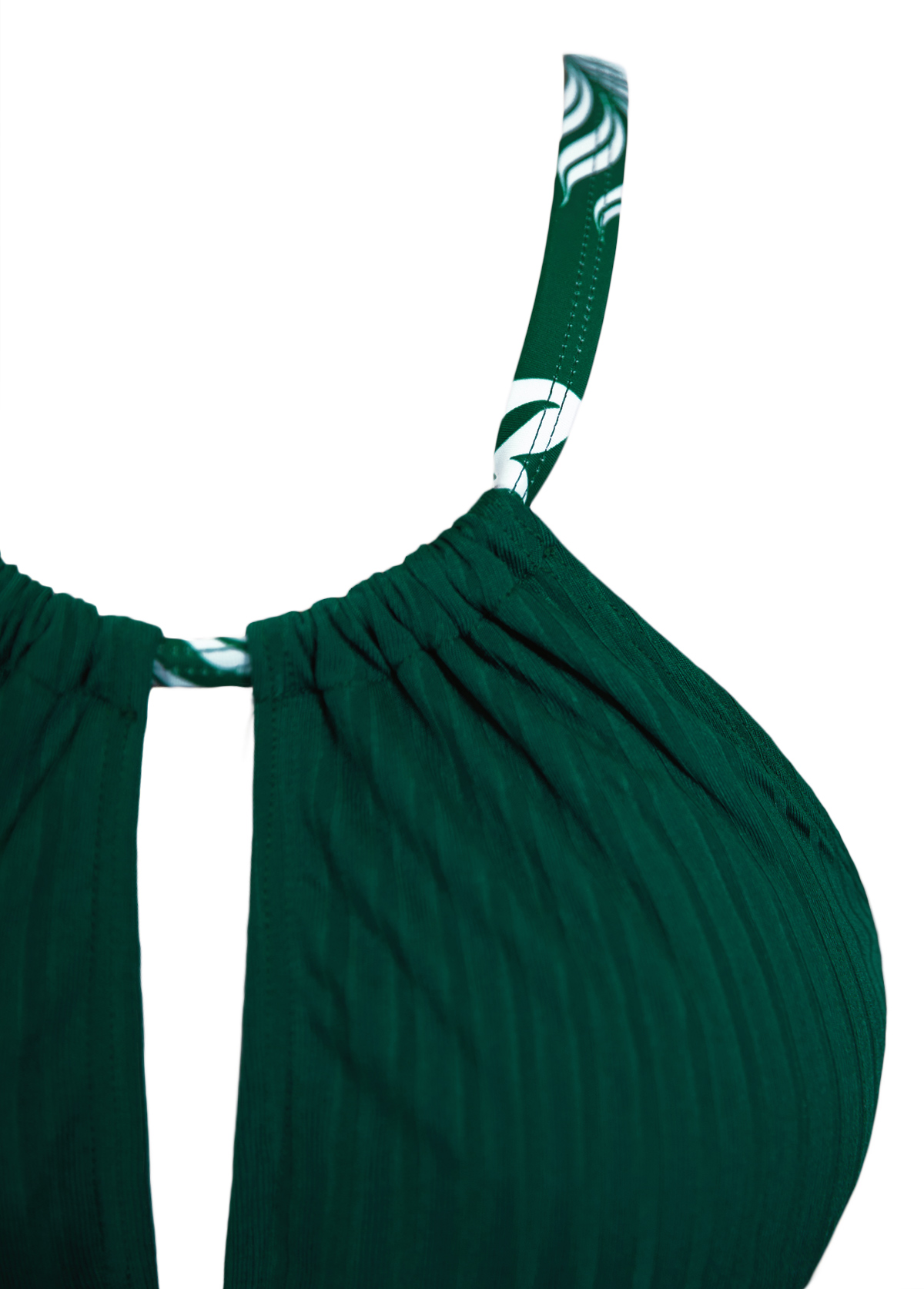 Criss Cross Mid Waisted Floral Print Tankini Set | picture 