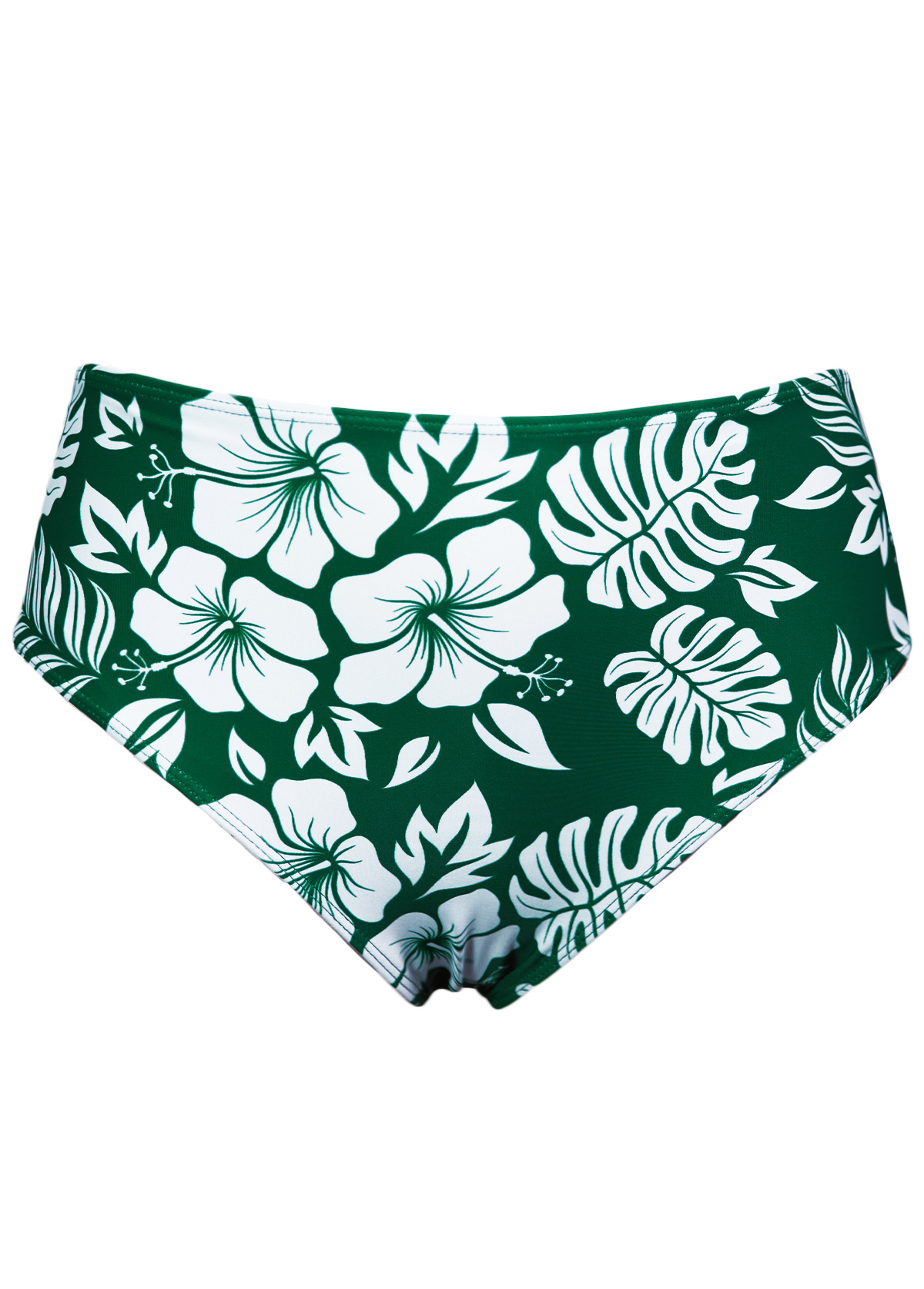 Criss Cross Mid Waisted Floral Print Tankini Set | picture 