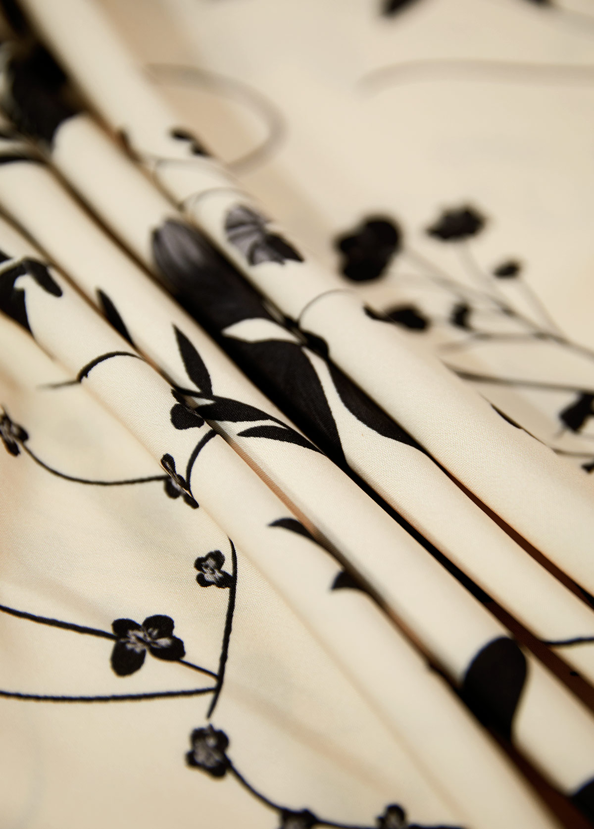 Beige Embroidery Floral Print Sleeveless V Neck Dress | picture 