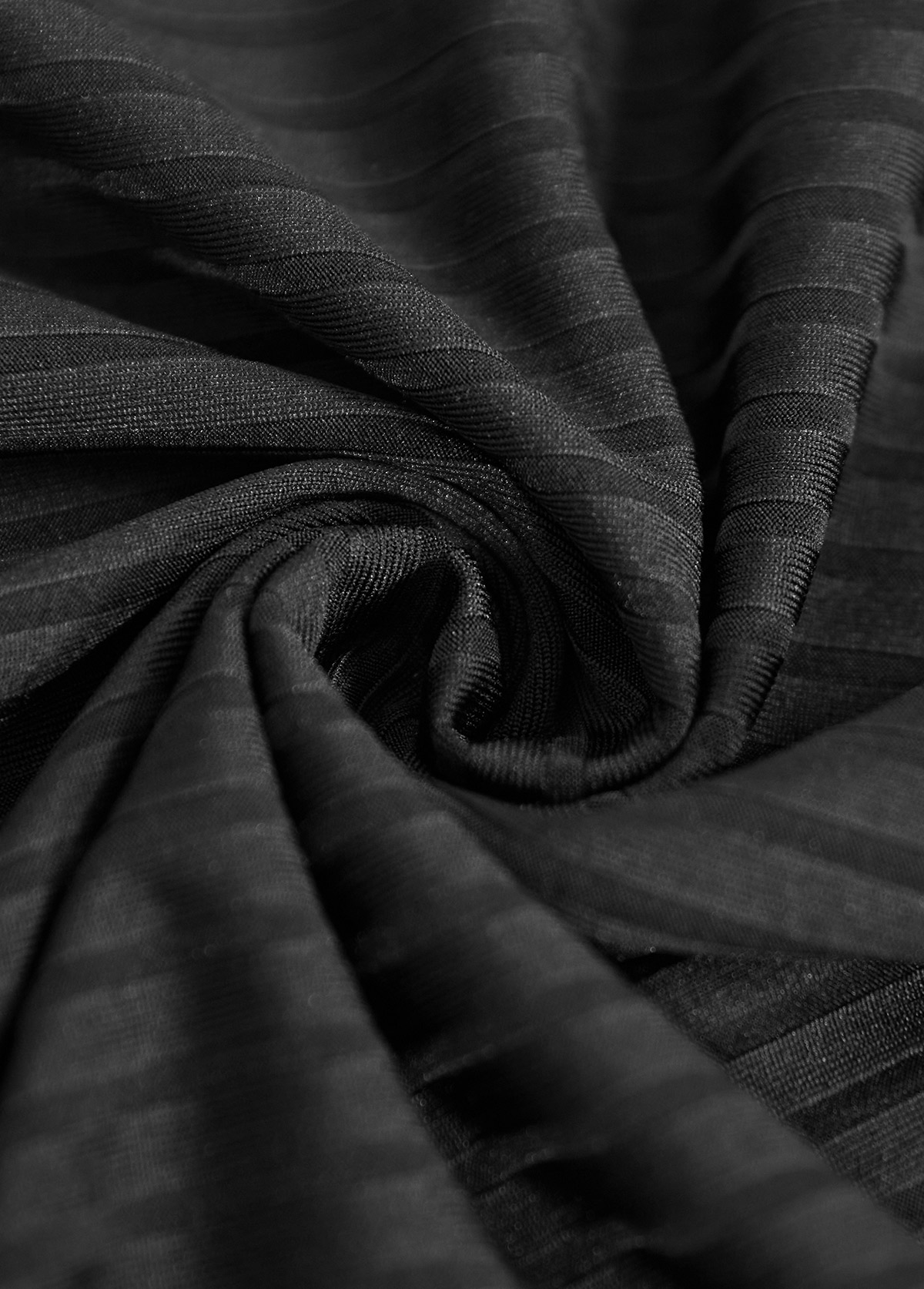 Two Piece Mid Waisted Black Tankini Set | picture 