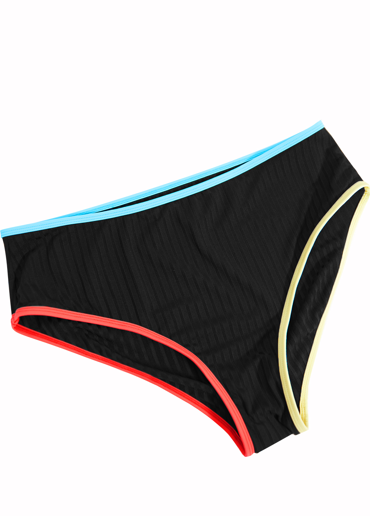 Two Piece Mid Waisted Black Tankini Set | picture 