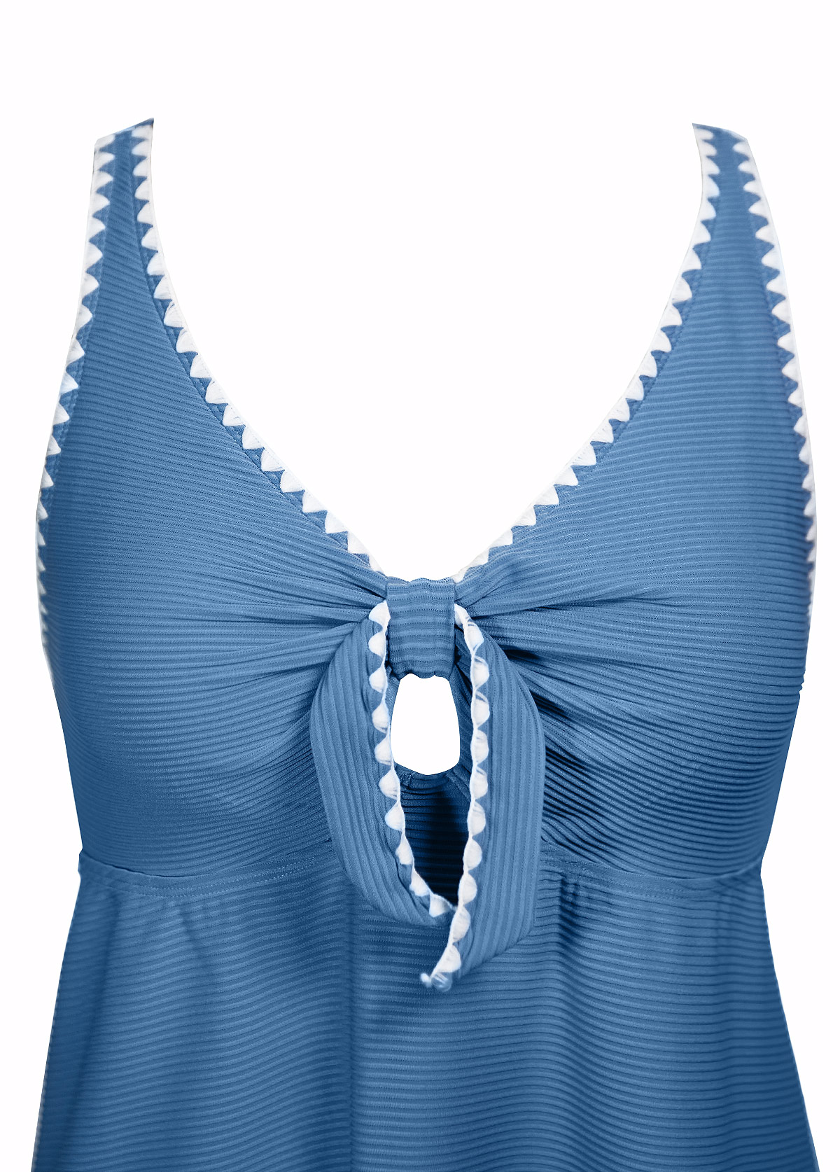 Two Piece Mid Waisted Floral Print Tankini Set | picture 