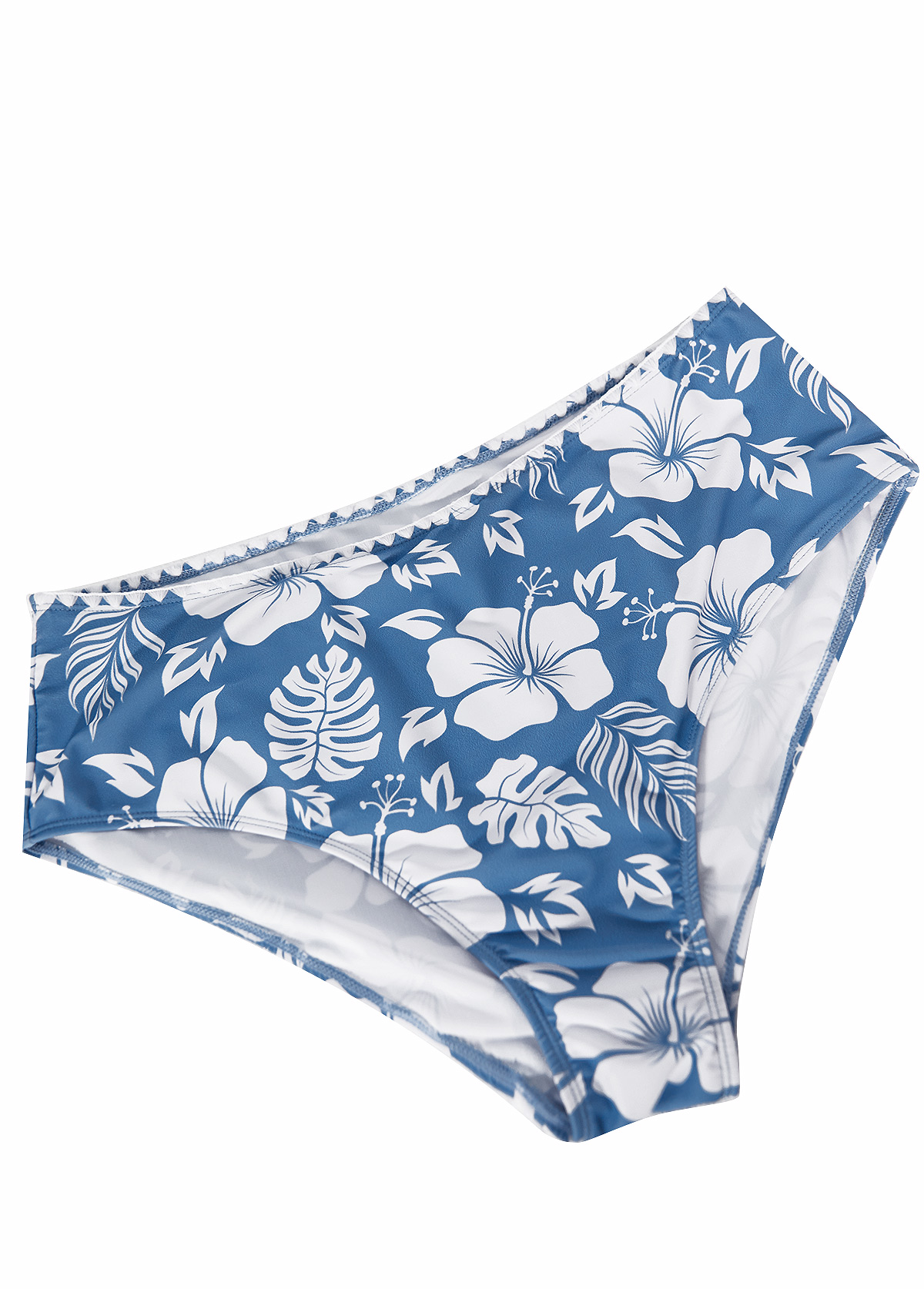 Two Piece Mid Waisted Floral Print Tankini Set | picture 