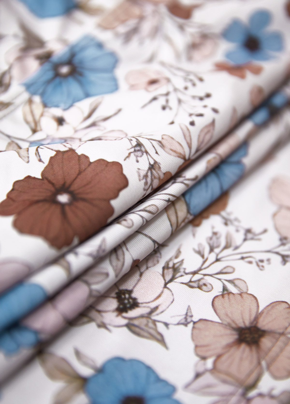 Ruched Mid Waisted Floral Print Light Coffee Tankini Set | picture 