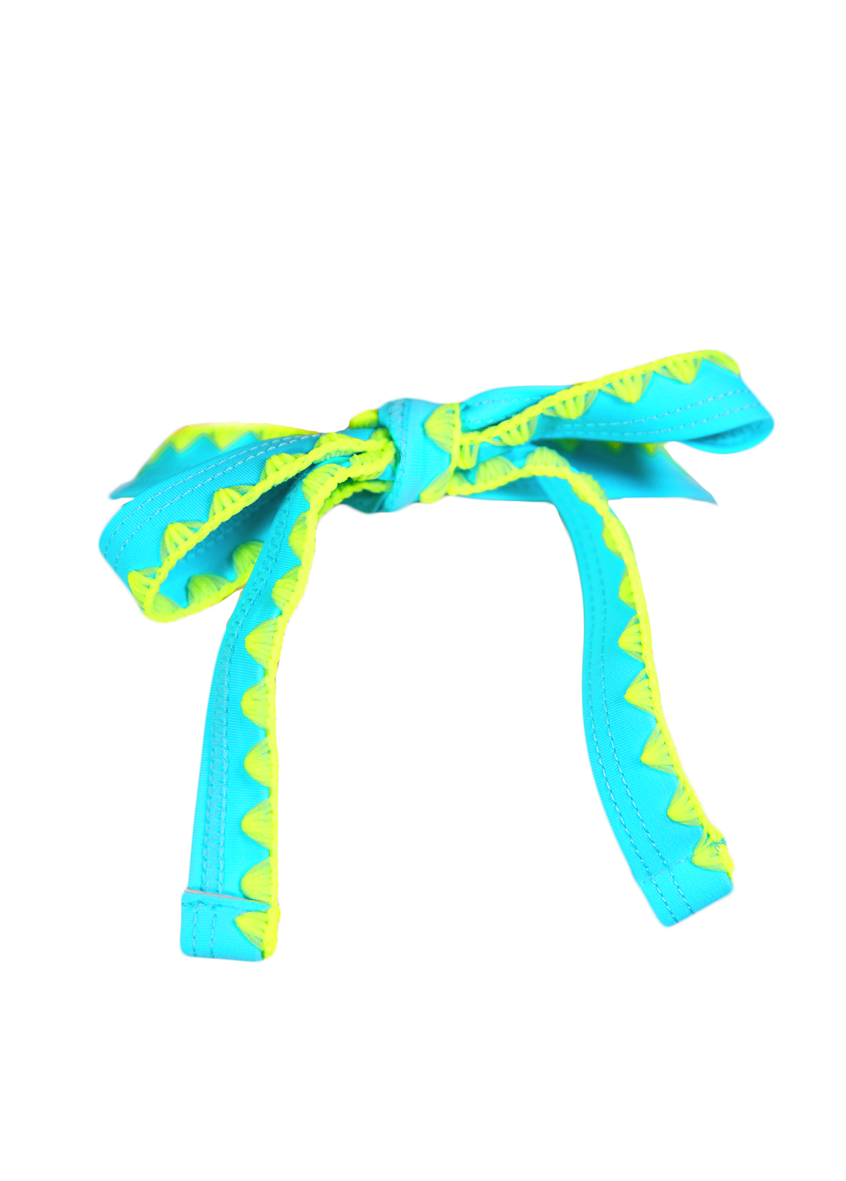 Two Piece Mid Waisted Ombre Multi Color Bikini Set | picture 