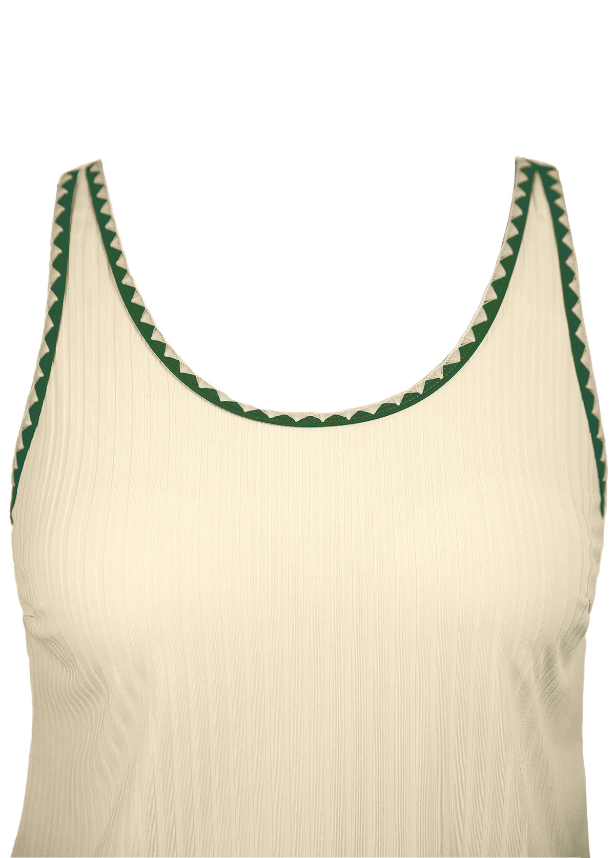 Mid Waisted Tropical Plants Print Beige Tankini Set | picture 