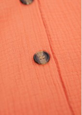 Orange Tummy Coverage Sleeveless V Neck Dress | thumb picture 