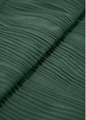 Lace Up Leaf Print Green Tankini Set | thumb picture 