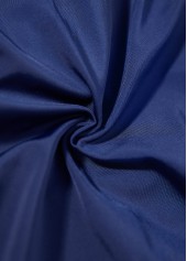 Criss Cross Striped Navy One Piece Swimwear | thumb picture 