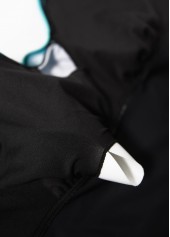 Drawstring Ombre Cyan One Piece Swimdress | thumb picture 