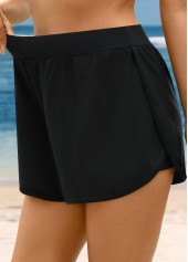 High Waisted White Color Swim Shorts | thumb picture 