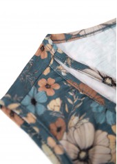 Multi Color Circular Ring Floral Print Sleeveless Tank Top | thumb picture 