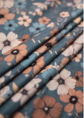 Multi Color Circular Ring Floral Print Sleeveless Tank Top | thumb picture 