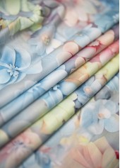 Light Blue Patchwork Floral Print Sleeveless Tank Top | thumb picture 