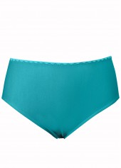 Criss Cross Mid Waisted Floral Print Cyan Tankini Set | thumb picture 