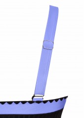 Contrast Binding Mid Waisted Floral Print Black Tankini Set | thumb picture 