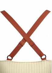 Criss Cross Mid Waisted Tropical Plants Print Tankini Set | thumb picture 