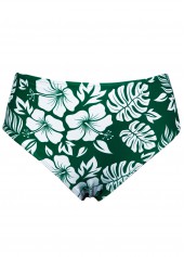 Criss Cross Mid Waisted Floral Print Tankini Set | thumb picture 