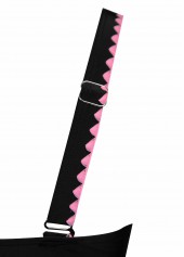 Jacquard Mid Waisted Light Pink Tankini Set | thumb picture 