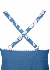 Two Piece Mid Waisted Floral Print Tankini Set | thumb picture 