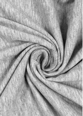 Light Grey Short Sleeve V Neck T Shirt | thumb picture 