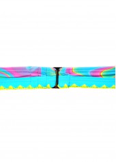 Two Piece Mid Waisted Ombre Multi Color Bikini Set | thumb picture 