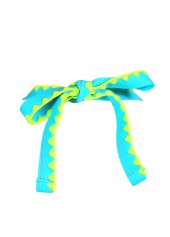 Two Piece Mid Waisted Ombre Multi Color Bikini Set | thumb picture 