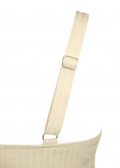 Mid Waisted Tropical Plants Print Beige Tankini Set | thumb picture 