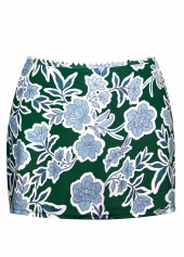 Mid Waisted Floral Print Blackish Green Tankini Set | thumb picture 