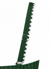 Mid Waisted Floral Print Blackish Green Tankini Set | thumb picture 