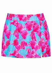 Mid Waisted Marine Life Print Hot Pink Tankini Set | thumb picture 