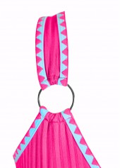 Mid Waisted Marine Life Print Hot Pink Tankini Set | thumb picture 