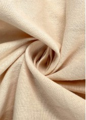 Light Camel Straight Leg Elastic Waist High Waisted Shorts | thumb picture 